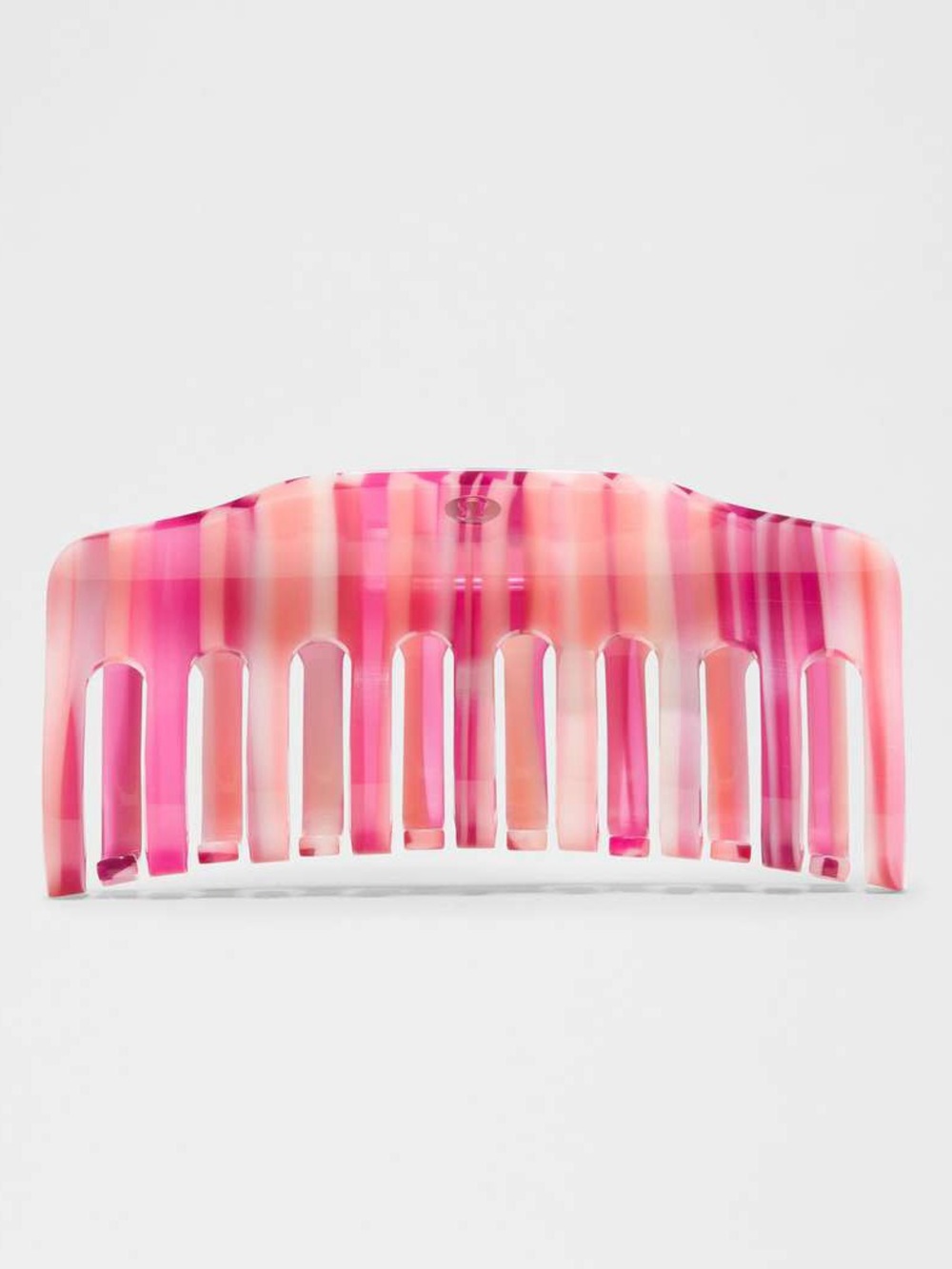 New Lululemon Jumbo Claw Clip - Racer Pink / Rosey Cheeks / Striped